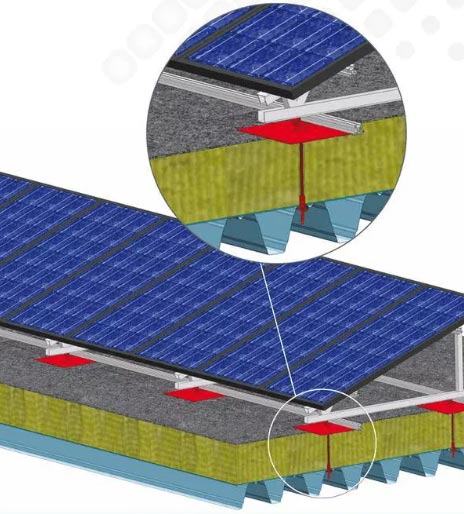 TPO¹â·üÖ§¼Ü£¨»ù×ù£©°²×°½øTPOÎÝÃæÊ¾Òâͼ